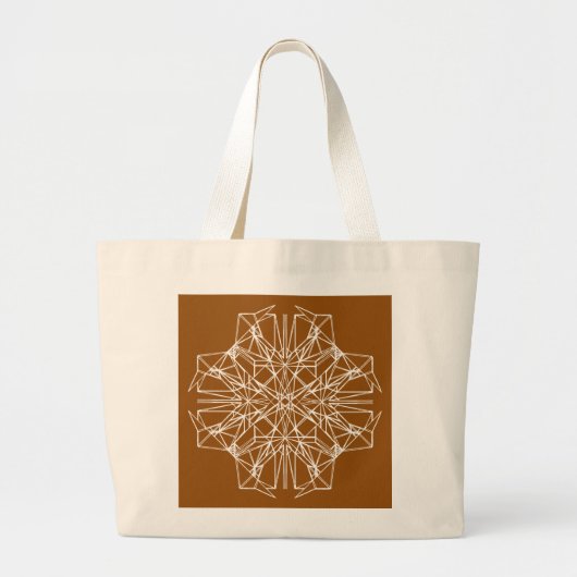 Grand Tote Bag Symétrie géométrique (Devant)