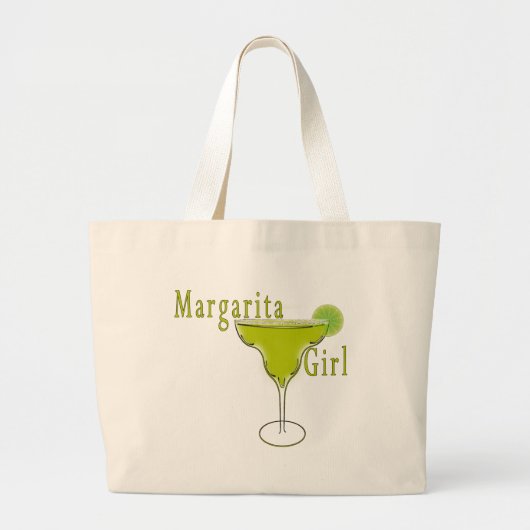 Grand Tote Bag T-shirt de fille de margarita (Devant)