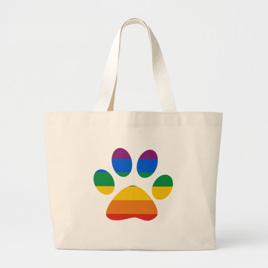 Grand Tote Bag T-shirt de gay pride (Devant)