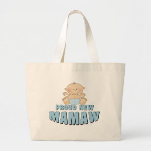 Grand Tote Bag T-shirt fière nouvelle Mamaw