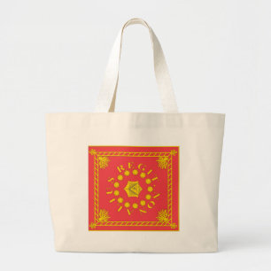 Grand Tote Bag T-shirts de drapeau de la légion de Pulaski