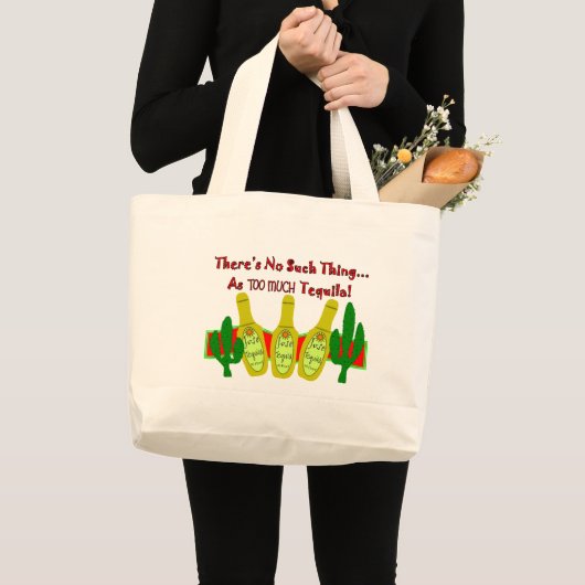 Grand Tote Bag T-shirts et cadeaux d'amants de tequila (Devant (produit))