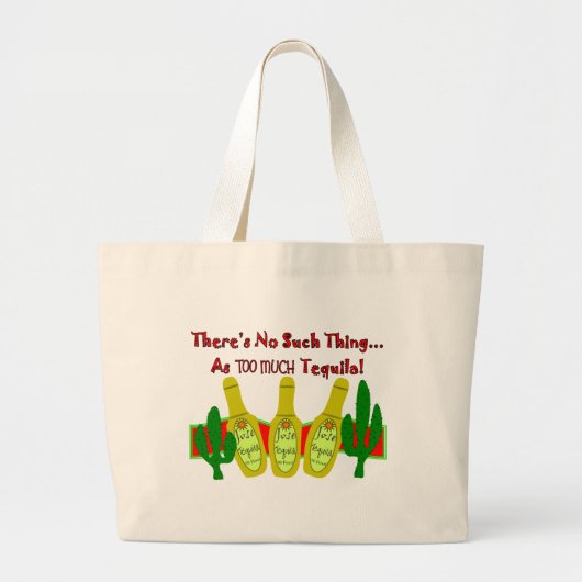 Grand Tote Bag T-shirts et cadeaux d'amants de tequila (Devant)
