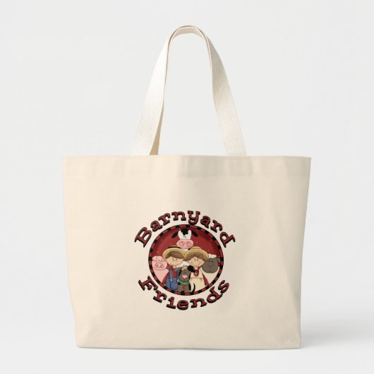 Grand Tote Bag T-shirts et cadeaux d'amis de basse-cour (Devant)