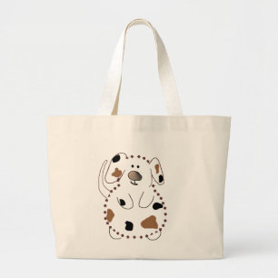 Grand Tote Bag T-shirts et cadeaux de chien de bande dessinée