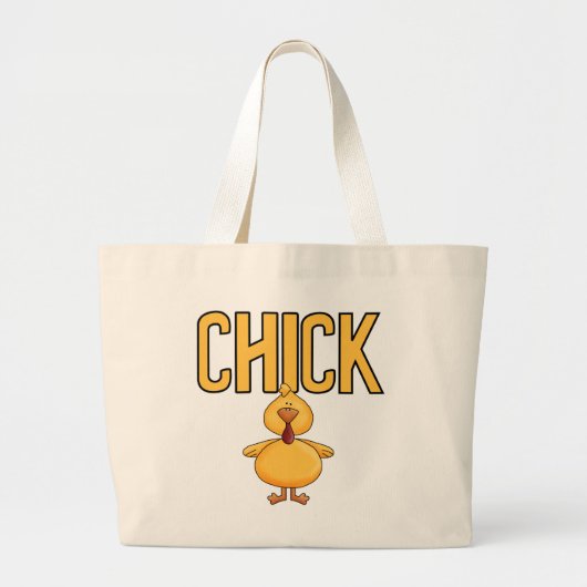 Grand Tote Bag T-shirts et cadeaux de poussin (Devant)