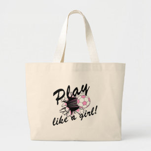 Grand Tote Bag T-shirts et cadeaux du football des filles