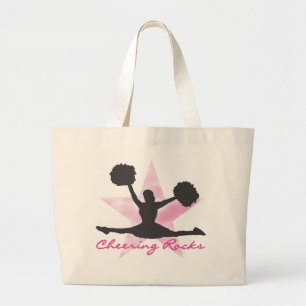 Grand Tote Bag T-shirts et cadeaux encourageants roses de roches