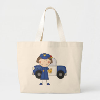 Grand Tote Bag T-shirts et cadeaux femelles de policier