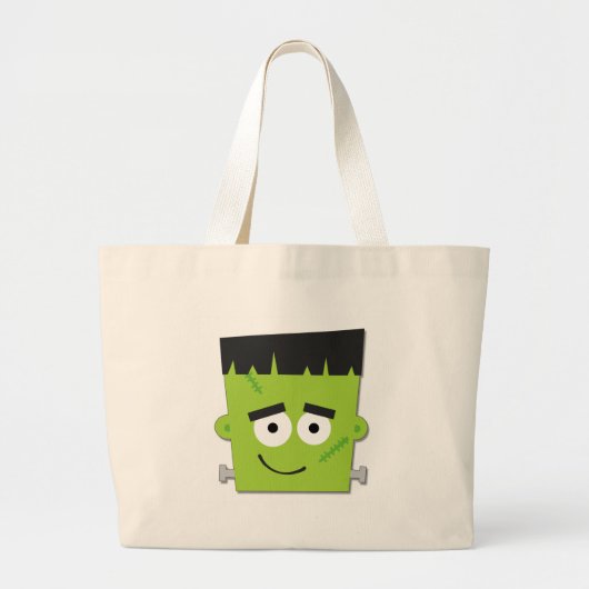 Grand Tote Bag T-shirts et cadeaux Halloween Frankenstein (Devant)