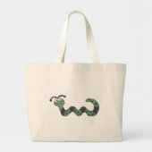 Grand Tote Bag T-shirts et cadeaux heureux de ver (Devant)