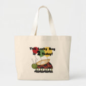Grand Tote Bag T-shirts et cadeaux Lucky Bug 2e anniversaire (Devant)
