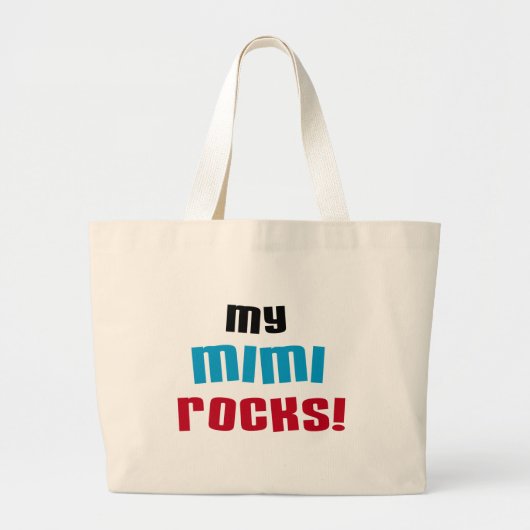 Grand Tote Bag T-shirts et cadeaux My Mimi Rocks (Devant)
