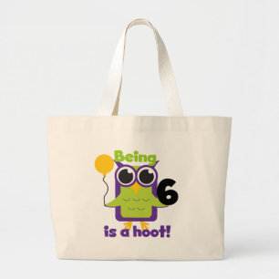 Grand Tote Bag T-shirts et cadeaux pour le 6e anniversaire de Hoo