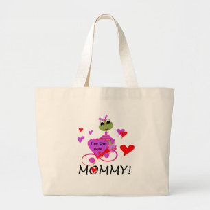 Grand Tote Bag T-shirts et cadeaux pour maman nouvelle grenouille
