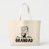 Grand Tote Bag T-shirts et cadeaux Smiling New Grand-père (Devant)
