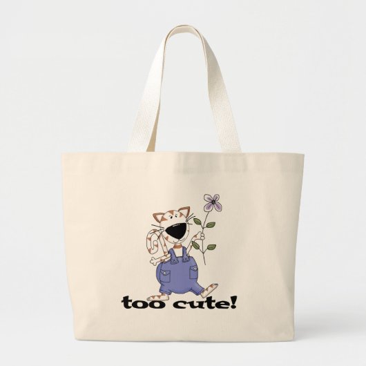 Grand Tote Bag T-shirts et cadeaux trop mignons de chat de Kitty (Devant)