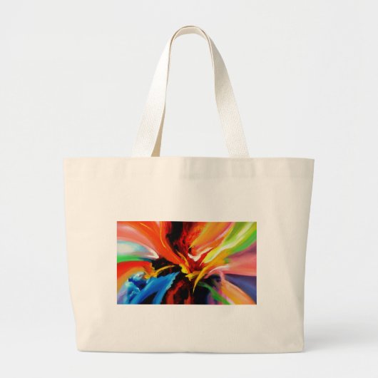 Grand Tote Bag Tableau Abstrait de Serdar Hizli (Devant)