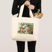 Grand Tote Bag tableau classique de la faune des oiseaux colibris (Devant (produit))