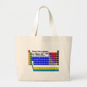 Grand Tote Bag Tableau des éléments périodique