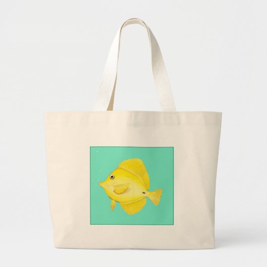 Grand Tote Bag Tang jaune (Devant)