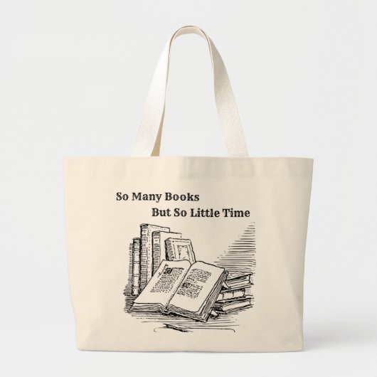 Grand Tote Bag Tant de livres Fourre-tout (Devant)