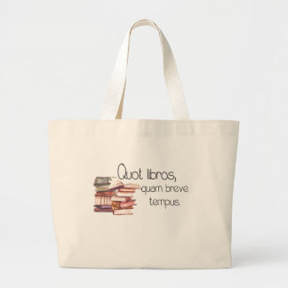 Grand Tote Bag Tant de livres, tellement peu de bibliothèque