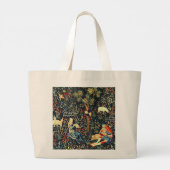 Grand Tote Bag Tapisserie de la Renaissance médiévale Bergers et (Dos)