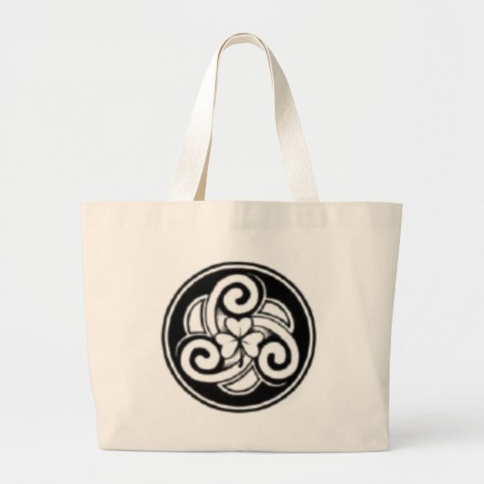 Grand Tote Bag Tatouage Fourre-tout d'Irlandais (Devant)