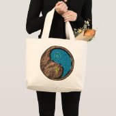 Grand Tote Bag Taureau & Singe d'eau (Devant (produit))