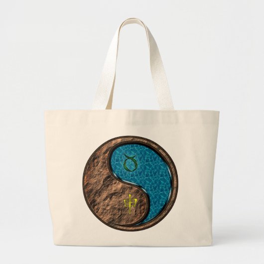 Grand Tote Bag Taureau & Singe d'eau (Devant)