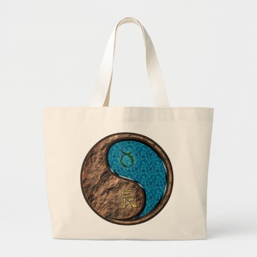 Grand Tote Bag Taurus & Dragon d'eau (Devant)
