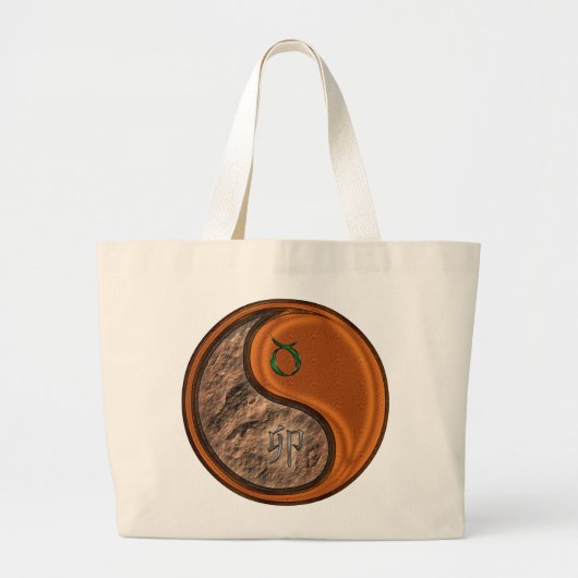 Grand Tote Bag Taurus et lapin de bois (Devant)
