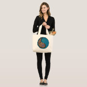 Grand Tote Bag Taurus et Ox d'eau (Devant (modèle))