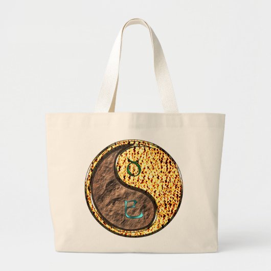 Grand Tote Bag Taurus et serpent à feu (Devant)