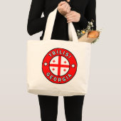 Grand Tote Bag Tbilissi Géorgie (Devant (produit))