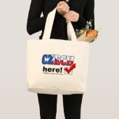 Grand Tote Bag Tchèque ici (léger) (Devant (produit))