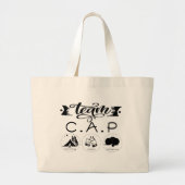 Grand Tote Bag Team C.A.P Camping Apéro Pétanque (Devant)