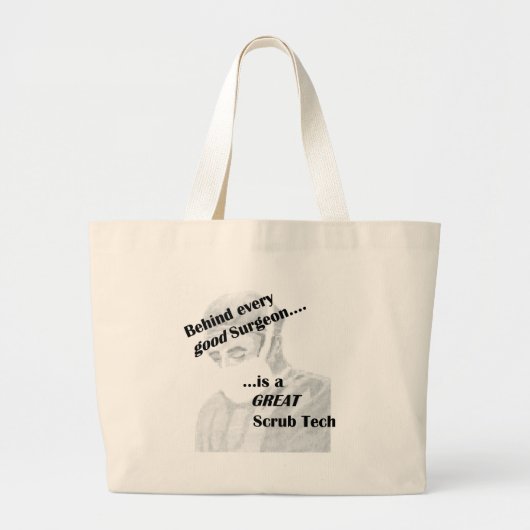 Grand Tote Bag Technique de balayage (Devant)