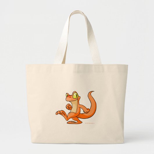 Grand Tote Bag Techo orange sur une recherche (Devant)