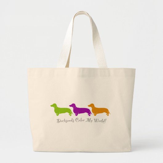 Grand Tote Bag Teckel - conceptions astucieuses originales de (Devant)