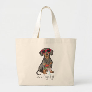 Grand Tote Bag Teckel d'été