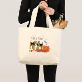 Grand Tote Bag Teckels d'Halloween (Devant (produit))