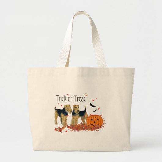 Grand Tote Bag Teckels d'Halloween (Devant)