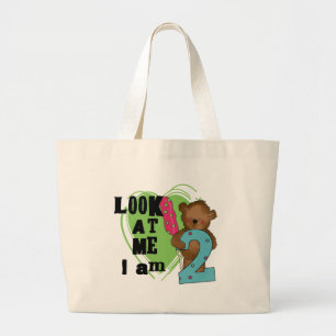 Grand Tote Bag Teddy Bear I'm 2 Anniversaire T-shirts et cadeaux