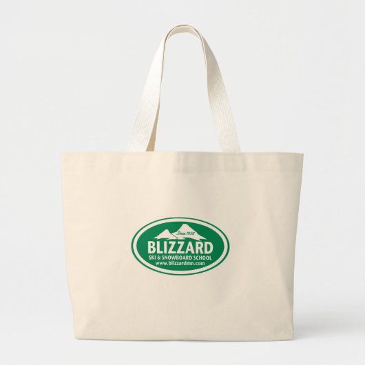 Grand Tote Bag Tempête de neige Fourre-tout (Devant)