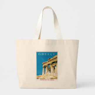 Grand Tote Bag Temple du Parthénon de la Grèce Vintage voyage Ath