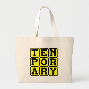 Grand Tote Bag Temporaire, à court terme
