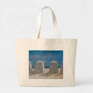 Grand Tote Bag Tentes la Bretagne 2012 de plage