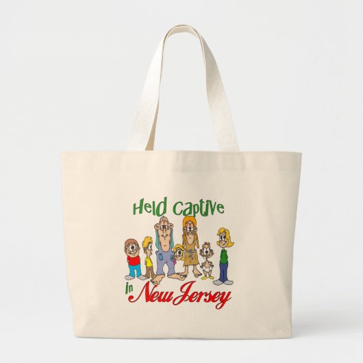 Grand Tote Bag Tenu captif dans le New Jersey (Devant)